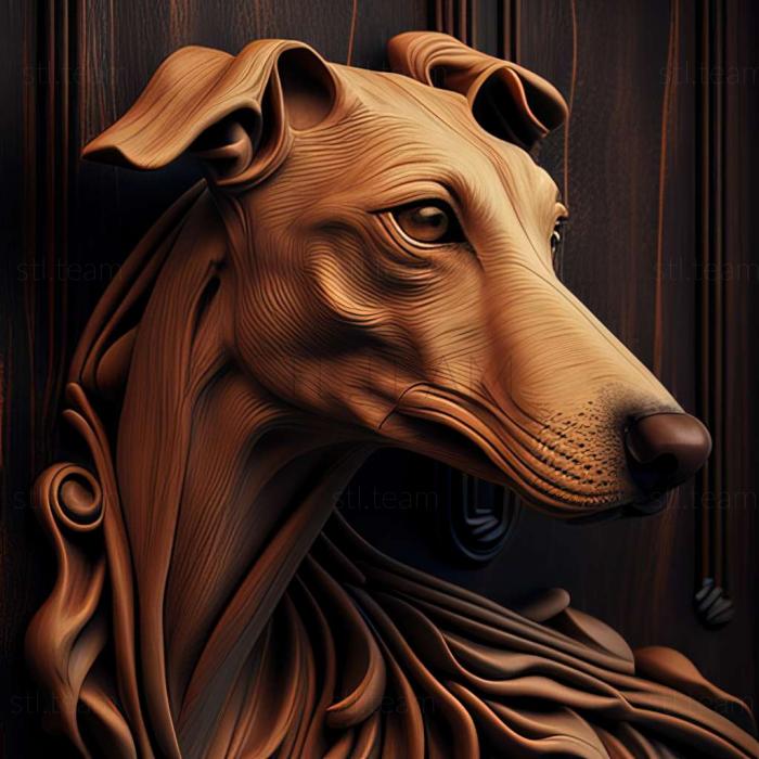 3D model Greyhound dog (STL)